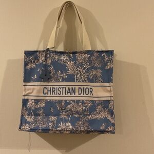 Dior Blue and Cream Dioriviera Tote
